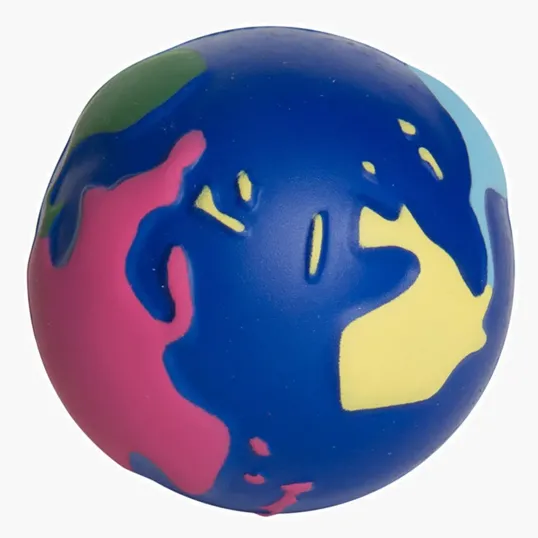 Multi-Color Earth Stress Ball — view 2