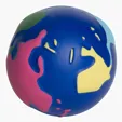 Multi-Color Earth Stress Ball — view 2