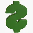 Dollar Sign Stress Reliever — view 4