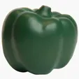 Green Bell Pepper Stress Reliever — view 2