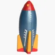 Rocket Stress Reliever, 4.25" x 1.75" — view 4