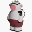 Cool Beach Cow Keyring Stress Reliever — view 2