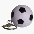 Soccer Ball Keyring Stress Reliever — view 3
