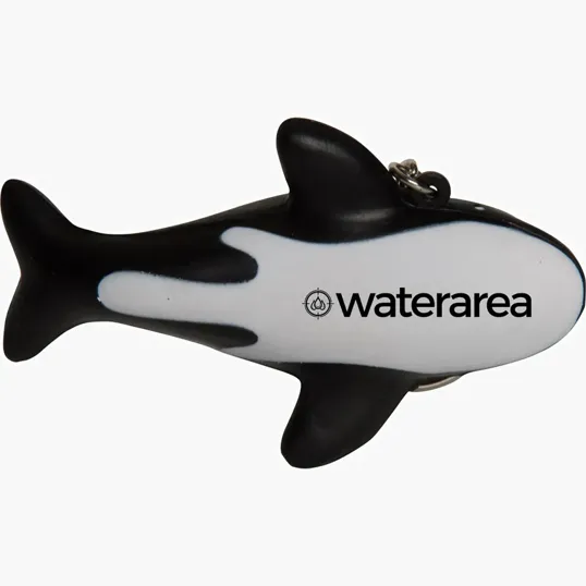 Orca Killer Whale Keyring Stress Reliever — view 2