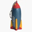 Rocket Keyring Stress Reliever — view 2