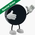 Hockey Puck Bendy Stress Reliever — view 2