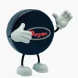 Hockey Puck Bendy Stress Reliever