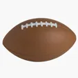 6" Football Stress Reliever — view 2