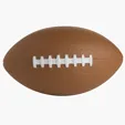 6" Football Stress Reliever — view 4