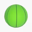 Basketball Stress Reliever, 2.5" Miniature — view 16