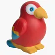Parrot Stress Reliever, 3" x 4" — view 2