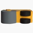 Steamroller-Shaped Polyurethane Foam Stress Reliever — view 6