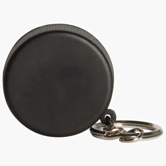 Hockey Puck Keyring Stress Reliever — view 3