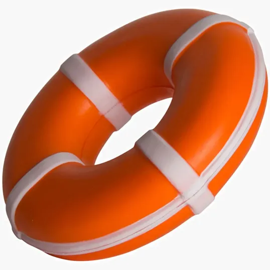 Life Ring Stress Reliever, 3.5" Polyurethane Foam — view 2