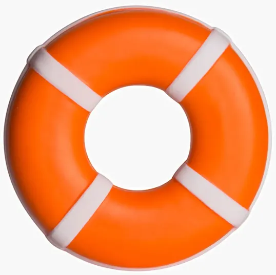 Life Ring Stress Reliever, 3.5" Polyurethane Foam — view 3