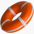 Life Ring Stress Reliever, 3.5" Polyurethane Foam — view 2