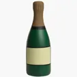 Champagne Bottle Stress Reliever — view 2