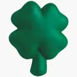 Four-Leaf Clover Shamrock Stress Reliever — view 2