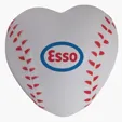 Heart Shaped Baseball Stress Reliever