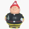 Fireman Bert Stress Reliever Keyring — view 2