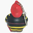 Fireman Bert Stress Reliever Keyring — view 3