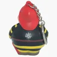 Fireman Bert Stress Reliever Keyring