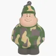 Army Stress Reliever Keyring — view 2