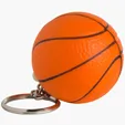 Basketball Keyring Stress Reliever, 1.5" — view 2