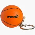 Basketball Keyring Stress Reliever, 1.5"