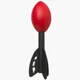 Small Throw Rocket Stress Reliever — view 2
