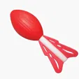 Large Throw Rocket Stress Reliever — view 2