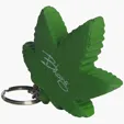 Cannabis Leaf Stress Reliever Keyring