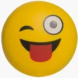 Wink Emoji Disc Stress Reliever — view 2