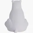 Sitting Polar Bear Stress Reliever — view 4