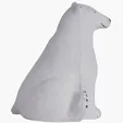 Sitting Polar Bear Stress Reliever — view 6