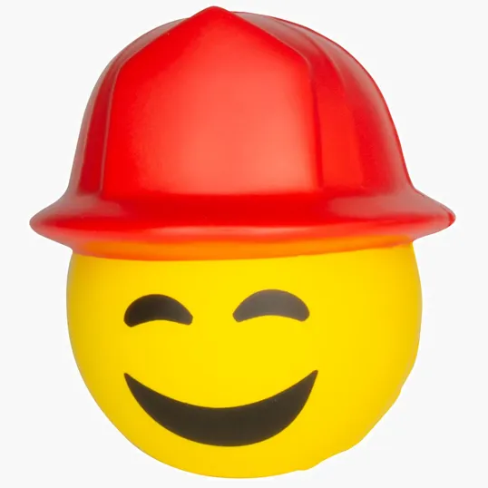Fireman Emoji Hat Stress Reliever — view 2