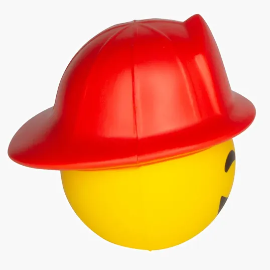 Fireman Emoji Hat Stress Reliever — view 4