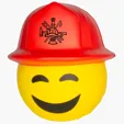 Fireman Emoji Hat Stress Reliever
