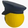 Police Officer Emoji Hat Stress Reliever — view 5