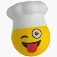 Chef Emoji Hat Stress Reliever