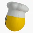 Chef Emoji Hat Stress Reliever — view 3