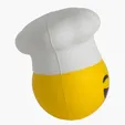 Chef Emoji Hat Stress Reliever — view 4
