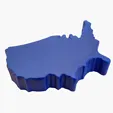 USA Map Stress Reliever — view 2