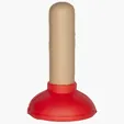 Plunger Stress Reliever, Red Polyurethane Foam — view 3