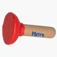 Plunger Stress Reliever, Red Polyurethane Foam