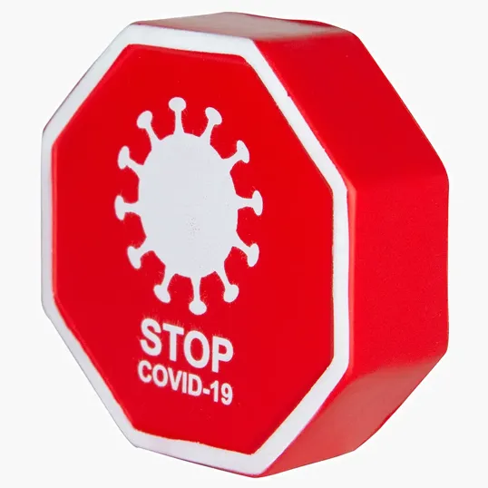 STOP COVID-19 Stress Reliever Mini Stop Sign — view 4
