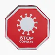 STOP COVID-19 Stress Reliever Mini Stop Sign
