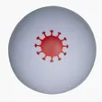 COVID-19 White Stress Ball