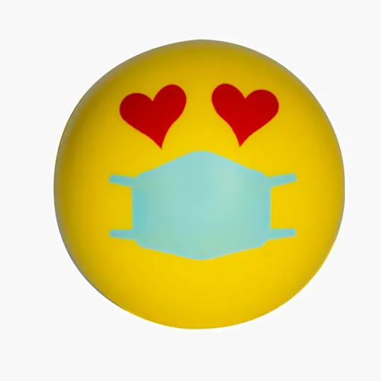 Love PPE Emoji Stress Ball, 2.75" — view 2