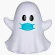 PPE Ghost Emoji Stress Reliever — view 2
